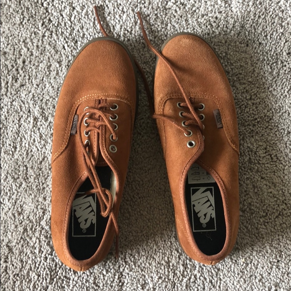 Brown Vans sneakers